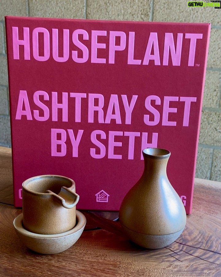 Seth Rogen Instagram - I designed this! For the last few years people have been asking me how they could get an ashtray like the ones that I make. Which is very nice and flattering of them! I’m so excited that today I can finally announce I designed this ashtray set—the Ashtray Set by Seth— (I’m great with names) for @houseplant! To make sure there were enough, we worked with slip casters to produce these to my exact specs. This will be available at houseplant.com on Thursday! Yay!