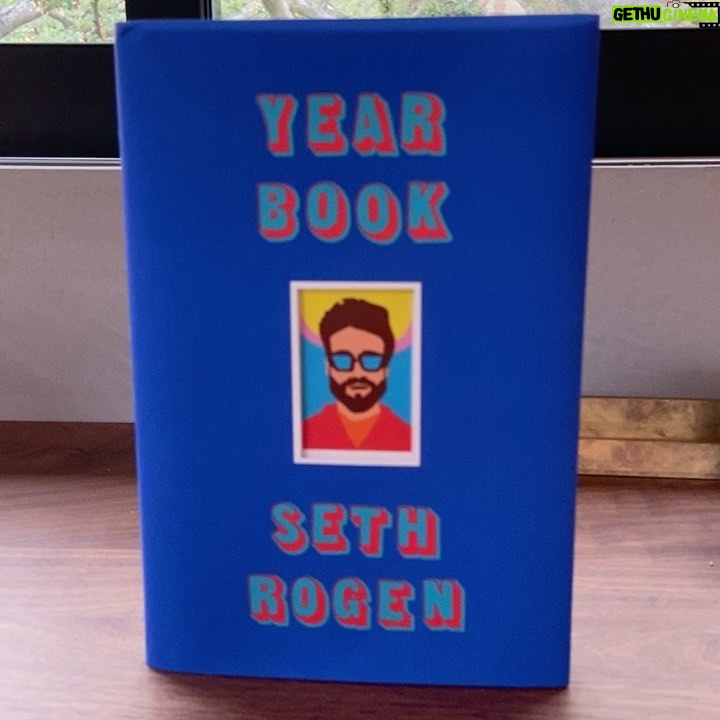 Seth Rogen Instagram - I wrote a book called Yearbook. It’s true stories and essays and things that I hope you think are funny. It doesn’t come out till May but you can order it now! I’ve been working on this for years and am psyched to get it out in to the world. Yay! Thanks to the amazing @toddjamesreas for doing my cover art. Link in bio to pre order.