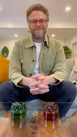 Seth Rogen Instagram - I made pretty glass grinders that also grind great! Available at Houseplant.com