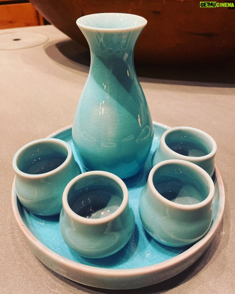 Seth Rogen Instagram - I made this porcelain sake set.
