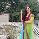 Shambhavy gurumoorthy Instagram - Make a statement !! effortlessly chic and comfortable 🌸 Salwar from : @petals.chennaiii #trending #instagood #instamood #sam&prasi #instafashion #salwarsuits #smile #positivity #positivethoughts #simplicity #traditionalwear #salwarkameez #loveforfashion #besimple #beunique #chic #ethnicwear #ethinicstyle #beconfident #tamilponnu #telugu #bebeautiful#nofilter #nomakeup #nofilter Chennai, India