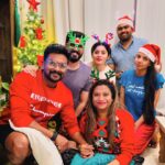 Shambhavy gurumoorthy Instagram - Merry Christmas everyone ❤️🎄✨🎅🍭🦌 #samandprasi #christmas #christmasnight #happyvibes #jinglebells #candyman #christmasdecor #christmasdecor #christmasvibes🎄 #blessed #friendshipgoals #gettogether Dubai, United Arab Emirates