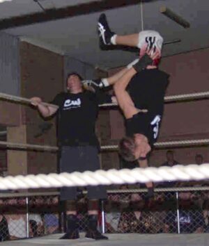 Shane Veryzer Instagram - 2/22/2003.
20 years ago today I stepped through the curtain for the first time!
... I am yet to win a match.