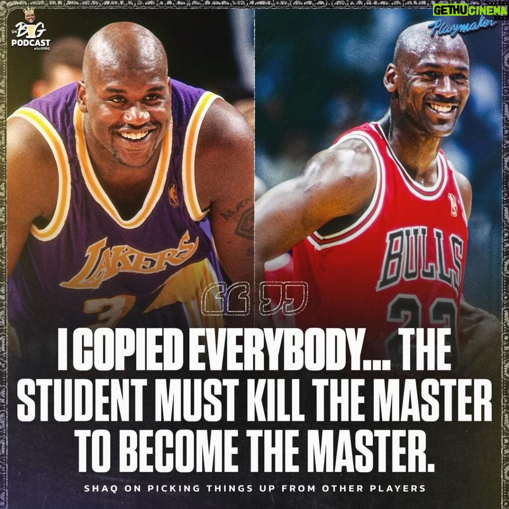 Shaquille O'Neal Instagram - Shaq on who he copied to mold his game after 👀 Tap into @thebigpodwithshaq for more 🔥