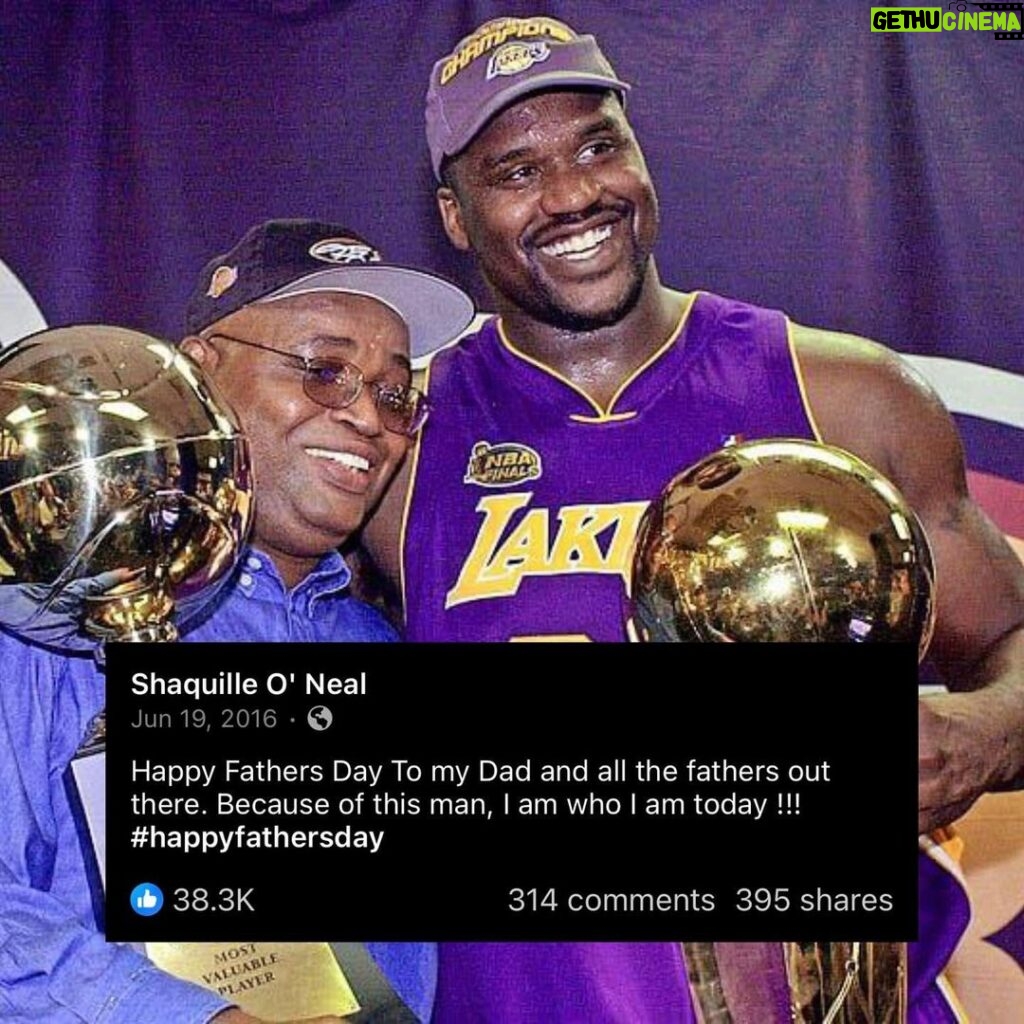 Shaquille O'Neal Instagram - “He’s the guy who made me who I am” - @shaq met sergeant Philip Harrison at the age of 2 and has considered him his Father ever since 💪🏾 He was raised under his guidance after his biological father, Joseph Toney, had abandoned him in his early years, SALUTE! 🙏🏾❤️ SWIPE for more. #DearFathers #DearFathersPodcast Proud Black Fathers