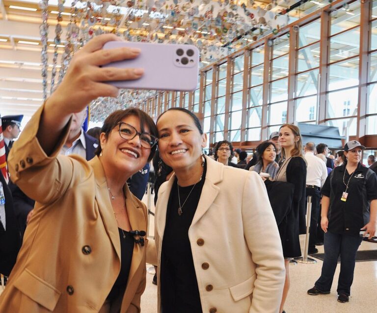 Sharice Davids Instagram - From the new KCI terminal to Panasonic Energy…big things coming to the Kansas City area. Glad to share those with @secretarypete today. De Soto, Kansas