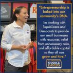 Sharice Davids Instagram - Yesterday, I was humbled to receive an award from the U.S. Chamber of Commerce for my work on behalf of Kansas entrepreneurs. It’s a tremendous honor, and one that I’ll continually work hard every day to live up to.