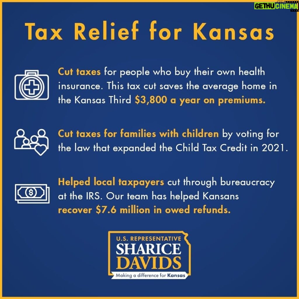 Sharice Davids Instagram - I’m committed to building an economy that works better for everyone, not just those at the very top. A key part of that is making a fairer tax code for hardworking Kansans in the middle- and working-class.
