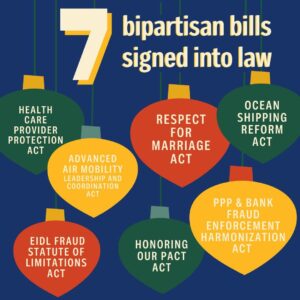 Sharice Davids Instagram - As 2022 comes to a close, let's look back at some of the major accomplishments we’ve secured for #KS03 this year, including funding returned to Kansans, bipartisan legislation passed, lower costs for health care, and more! Swipe through our #12DaysofKansas series to see for yourself!