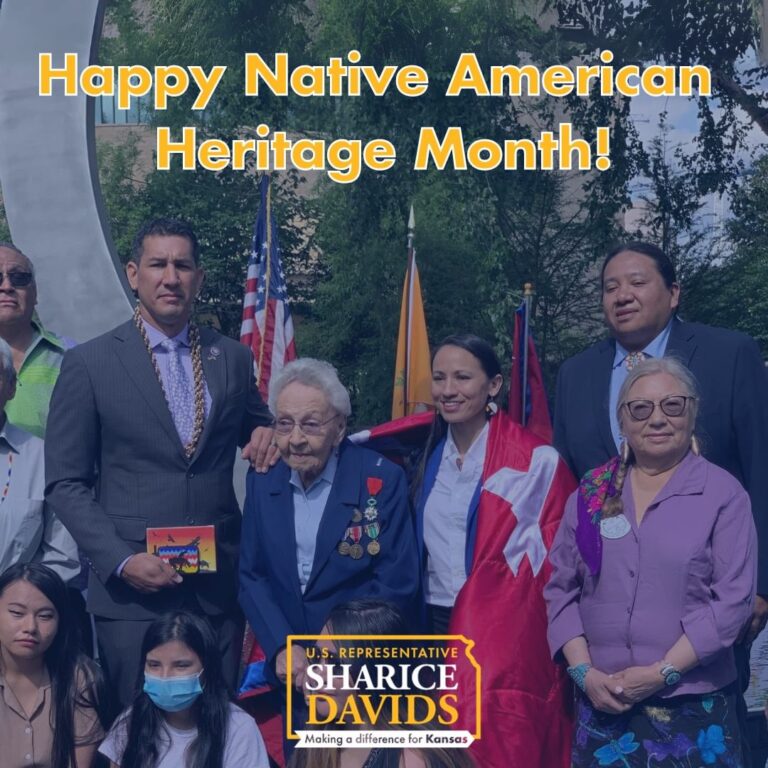 Sharice Davids Instagram - As a proud member of the Ho-Chunk Nation of Wisconsin, I wish all members of the Native American, Alaska Native, and Native Hawaiian communities a happy #NativeAmericanHeritageMonth! This month, let's take a moment to reflect and learn from the Native voices that have shaped our country.