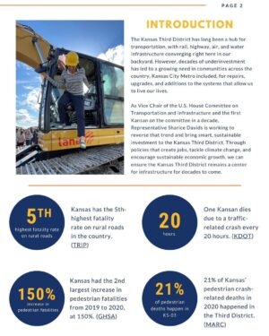 Sharice Davids Instagram - One Kansan loses their life every 20 hours to a motor vehicle accident.

Yesterday, I released a report on how the bipartisan infrastructure law invests in safer streets, safer sidewalks, and stronger enforcement to reverse this trend and save lives. Swipe to read the full report.