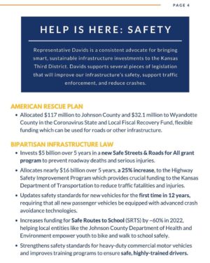 Sharice Davids Instagram - One Kansan loses their life every 20 hours to a motor vehicle accident.

Yesterday, I released a report on how the bipartisan infrastructure law invests in safer streets, safer sidewalks, and stronger enforcement to reverse this trend and save lives. Swipe to read the full report.