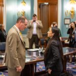 Sharice Davids Instagram - First full hearing of the House Agriculture Committee✅ Good to see fellow Kansan Rep. Mann. Looking forward to working together for Kansas producers. Committee On Agriculture