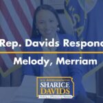 Sharice Davids Instagram - My mom raised me and my brothers by herself, having to budget for everyday costs. While we’re seeing positive signs that our economy is improving, folks like Melody are still dealing with high costs for gas and groceries. Listen for more on what I’m doing to help.