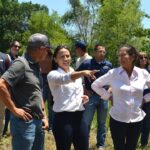 Sharice Davids Instagram - There are 5,400 abandoned, hazardous oil and gas wells in Kansas - polluting our backyards, business parks, and public spaces. @usinterior @secdebhaaland joined me in #KS03 today to highlight how the bipartisan infrastructure law is helping to clean up these toxic sites. Thanks for coming!