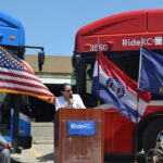 Sharice Davids Instagram - The U.S. Department of Transportation just announced new bipartisan infrastructure law investments for clean energy buses in the KC metro region! Rep. Emanuel Cleaver II and I were with RideKC today to celebrate the impact these funds will have in our community.