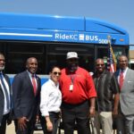 Sharice Davids Instagram - The U.S. Department of Transportation just announced new bipartisan infrastructure law investments for clean energy buses in the KC metro region! Rep. Emanuel Cleaver II and I were with RideKC today to celebrate the impact these funds will have in our community.
