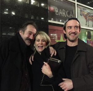 Shaun Johnston Instagram - 3/4 of the family. The last 1/4 stayed inside rippin’ it up at the Heartland Wrap Party. Sj