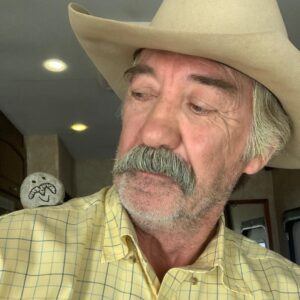 Shaun Johnston Instagram - I have a little cowboy buddy that crafted this awesome traveling rock for me. Jack moustache ‘n’ all. Thanks pal. I feel safe now. Sj