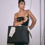 Shay Mitchell Instagram - The croc is fake, but the fact that we just dropped a new collection of your favorite work totes? 100% real.