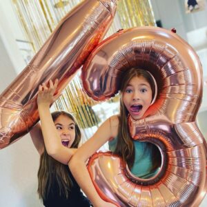 Shaylee Mansfield Instagram - What a morning waking up to all the decorations, a scavenger hunt to find my gifts, opening them up, and celebrating my 13th birthday. Bittersweet because that means I’m growing up and will no longer be a kid. If I could, I would wish to be a kid forever. ✨

#happy13thbirthday #13thbirthday #bestgiftsever #aries