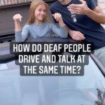 Shaylee Mansfield Instagram - True story! How do Deaf people drive and talk at the same time?!? You wouldn’t believe your eyes on how many ways there are! Join my dad and I on a ride that will either thrill or scare you. 😬😱But for us Deaf people, it’s perfectly normal. And guess what? Deaf people statistically are the better drivers. 🙌 #signlanguage #americansignlanguage #deafcommunity #drivinglessons #safetravels Austin, Texas
