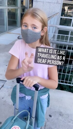 Shaylee Mansfield Instagram - What is it like to travel as a Deaf person? It’s like walking into a world of people talking and announcements… There were many times where Deaf people went to the wrong gate because it moved to a different one causing them to be late or even miss their flights. There were many times where Deaf people sat in a plane not knowing if there’s something serious. Almost no one thinks to even communicate with Deaf people about that. More often than not, Deaf people would ask the passenger sitting next to explain what’s happening around them. When will this change where it’s 100% inclusive?

#deafawareness #deafexperience #inclusive #signlanguage #americansignlanguage