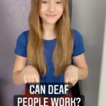 Shaylee Mansfield Instagram - During interviews (or anywhere), Deaf people are often asked if they can work. Just because they “can’t hear” and for some, “can’t talk,” does not make them incapable of working. There are so many qualities they posses such as being creative, a self-starter, team worker, adaptive, and many more. In fact, Deaf people work five times harder because they have to prove themselves or else. Unemployment is ridiculously high among Deaf people. Now, imagine if we switched places, how would you feel? #deafawareness #equalityforall #signlanguage #deafexperience #workharder