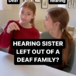 Shaylee Mansfield Instagram - Okay, we’re finally answering one of the most asked questions… does my hearing sister feel left out of a Deaf family? Her answer is a very simple one - one that might surprise many people. The bottom line is that when a family shares a common language, it becomes that much easier to communicate. It’s funny that my hearing sister get asked this question a ton, but a Deaf person who comes from a hearing family doesn’t get asked this question.