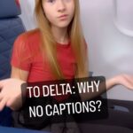 Shaylee Mansfield Instagram - To @delta why are there still no captions? I along with millions of Deaf people travel and pay for our own plane tickets to find that we cannot enjoy live TV as well as movies. All because they are not captioned. It is 2023, this should not be happening at all. Get on with the program and make necessary changes, Delta. (Side note: don’t tell me that I should be grateful because at least there are some captioned.) Los Angeles, California