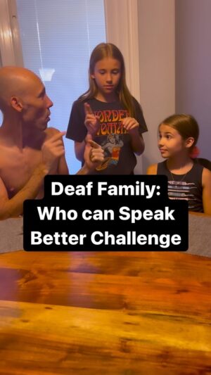 Shaylee Mansfield Instagram - All of our lives…we’ve been asked to practice our speech, to fix how we pronounce certain words, and if we have an ‘accent’. There are Deaf people who loathe speaking, that’s ok. There are Deaf people who are comfortable with speaking, that’s also ok. Some are not very good at it. Some are good. Here’s a video of my Deaf family speaking different words - a living proof that we’re all different in how we ‘speak’. We can laugh at ourselves and make jokes out of it BECAUSE we’re in a safe space. We’re comfortable with each other. It’s a fun game, but the real world can be cruel. For any hearing person to make fun of a Deaf person’s ‘speaking’ abilities or pressure them to ‘speak,’ that’s never ever okay. As for us, we’re happy with signing! 🤭🤣❤️🤟