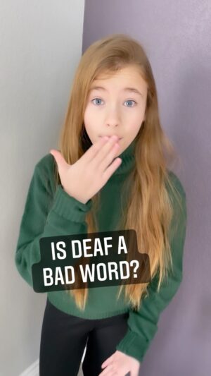 Shaylee Mansfield Instagram - Is Deaf a bad word? Googling up the definition of Deaf was shocking… most of their definitions are negative, misleading, and far from the truth. Are all deaf people unreasonable? Unyielding? Unwilling to listen? Refusing to be persuaded? 

Words have power and by defining them incorrectly takes Deaf people’s power away. I refuse to listen to this. What should the new definition be?