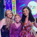 Shaylee Mansfield Instagram - Pretty in sparkly pink as one of the award presenters for the first ever Children’s and Family Emmy Awards! Here are some of the most incredible people I’m lucky to work with and watch on the screen. #childrensemmys Beverly Hills, California