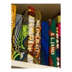 Shaznay Lewis Instagram - Yinka Shonibare’s ‘The British Library’ celebrates the diversity of the British population. Printed on some of the 6,328 books covered in beautiful fabric are the names of first or second generation immigrants to Britain, both celebrated and lesser- known, marking their significant contributions to British culture and history. On at the Tate Modern, I tried so hard to find my name, to the point of dizziness😄🤪..sadly I was unsuccessful! However I did find my dear Melanie Blatt’s name printed in gold, what a beautiful installation. It definitely made me think of my parents and their journey to Britain. Next time I’ll eat before I go and take a magnifying glass. 🤞🏾🖤