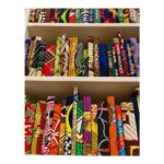 Shaznay Lewis Instagram - Yinka Shonibare’s ‘The British Library’ celebrates the diversity of the British population. Printed on some of the 6,328 books covered in beautiful fabric are the names of first or second generation immigrants to Britain, both celebrated and lesser- known, marking their significant contributions to British culture and history. On at the Tate Modern, I tried so hard to find my name, to the point of dizziness😄🤪..sadly I was unsuccessful! However I did find my dear Melanie Blatt’s name printed in gold, what a beautiful installation. It definitely made me think of my parents and their journey to Britain. Next time I’ll eat before I go and take a magnifying glass. 🤞🏾🖤