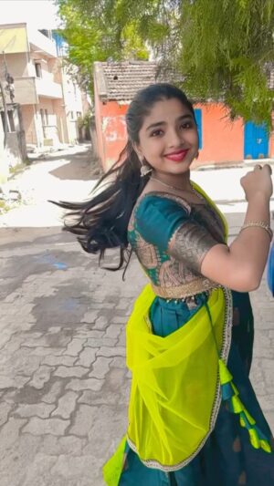 Sherin Thara Instagram - What jhumka?? 

Wearing 👗 @minime_by_arjocouture 

Video courtesy @sahana_official_27 

Kindly check out their page friends🌿

#babysherin #babymayu #mayu #baakyalakshmi #vijaytelevision #jhumka #alyabhatt #trendingreels #explore #trending #traditional #outfit #collaboration #outfitoftheday #promotion #influencer #influencerdigital #instapost #instafashion #instafashionista #lehengacholi #lehenga #lehengas