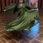Sherin Thara Instagram - Fashion is what you buy, style is what you do with it 💚 My gorgeous olive green full flair attire customised by @minime_by_arjocouture #babysherin #babymayu #mayu #baakyalakshmi #vijaytelevision #instadaily #trending #trendingnew #explorepage #explore #flare #outfit #outfitoftheday #influencerlife #influencer #collboration #viral #viralreels