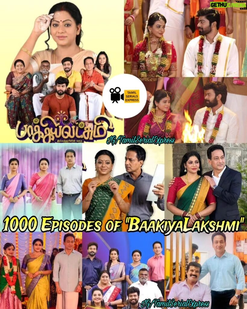 Sherin Thara Instagram - Congrats team #Bhagyalakshmi for Successfully Completing 1000 Episodes today🔥😍