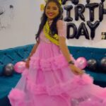 Sherin Thara Instagram - Watch till end💖 Ya it s my birthday celebration October 12💖✨ I am thankful for my blessings are too many to count💖 Beautiful pink grand gown customised by @rehrakidscouture I loved this gorgeous attire so much becoz of good comfort & perfect fit colour combination specially unique design such a wonderful designer 💖 always my favourite page & bought dress specially my own day from there always it s my birthday special💖 One of the best surprise I ‘ve ever received💖 event planner @namma_veetu_festival I am totally impressed💖 I am out of words by the effort nice decoration with balloons, flowers etc You guys made my day more special & most memorable . Thank you @namma_veetu_festival Kindly check out their page page friends 💖 #babysherin #babymayu #mayu #baakyalakshmi #vijaytelevision #vijaytv #birthday #special #trending #trendingreels #outfitoftheday #outfitinspiration #explorepage #explore #reels #instapost #instagashion #instagram #instadaily #insta