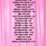Shima Niavarani Instagram - Det blir 19 nya datum i höst 🍁 Biljetterna släpps kl. 10 idag via shimaisapunkrocker.com, länk finns i bio. Turnéplan 21 september - Skövde, Skövde Kulturhus 22 september - Göteborg, Stora Teatern 28 september - Enköping, Joar Blå 29 september - Gävle, Gävle Teater 30 september - Sundsvall, Tonhallen 1 oktober - Östersund, Storsjöteatern 4 oktober - Umeå, Idun 5 oktober - Skellefteå, Sara Kulturhus 6 oktober - Luleå, Kulturens Hus 7 oktober - Piteå, Acusticum 11 oktober - Nyköping, Culturum 12 oktober - Södertälje, Estrad 13 oktober - Eskilstuna, Lokomotivet 14 oktober - Västerås, Västerås Kongress 17 oktober - Hässleholm, Hässleholm Kulturhus 18 oktober - Lund, Stadsteatern 19 oktober - Ystad, Ystad Teater 20 oktober - Jönköping, Jönköping Teater 21 oktober - Uddevalla, Östraboteatern