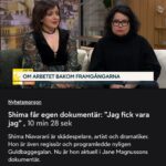 Shima Niavarani Instagram - Vi vaknade i tid, vi tog på oss rött läppstift och hamnade på Nyhetsmorgon och pratade om dokumentären ”Shima Niavarani - en liten stor röst” i regi av Jane Magnusson som har premiär på K Special imorrn. ♥️ Tusen tack för att vi fick gästa er otroliga @sorayalavasani och @sgeite på @nyhetsmorgon