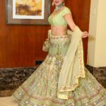 Shraddha Arya Instagram - Hare Ram Hare Ram Ram Ram Hare Hare …. 💚 Lehenga: @reynutaandon Jewelry: @purabpaschim