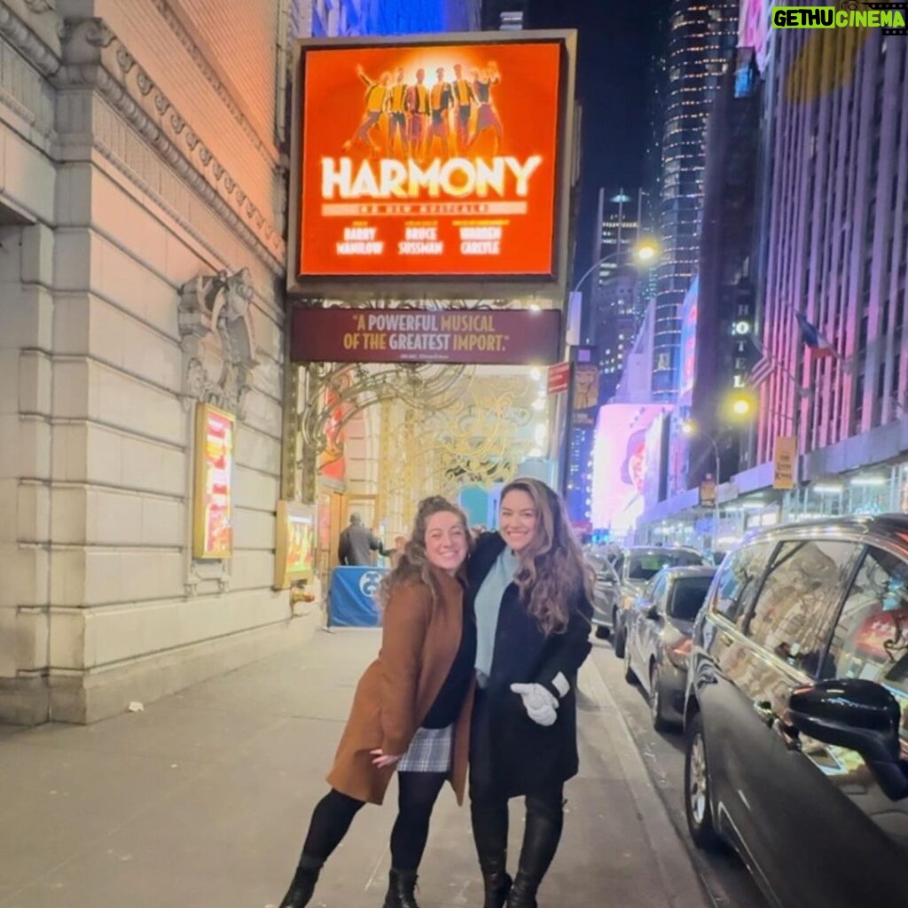 Sierra Boggess Instagram - BFFs having supermodel documentary hour wherever we go! These are my tried and trues! 🥹🥰🫢🌟🎄 Manhattan, New York