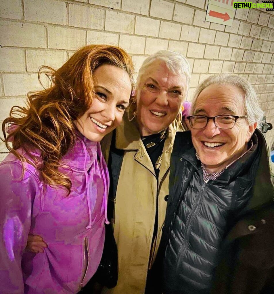 Sierra Boggess Instagram - TYNE DALY CAME TO SEE US IN @harmonyanewmusical 😭 ♥️ To me Chip and Tyne will always be mom and dad 💜 @shouldabeenyou Barrymore Theatre