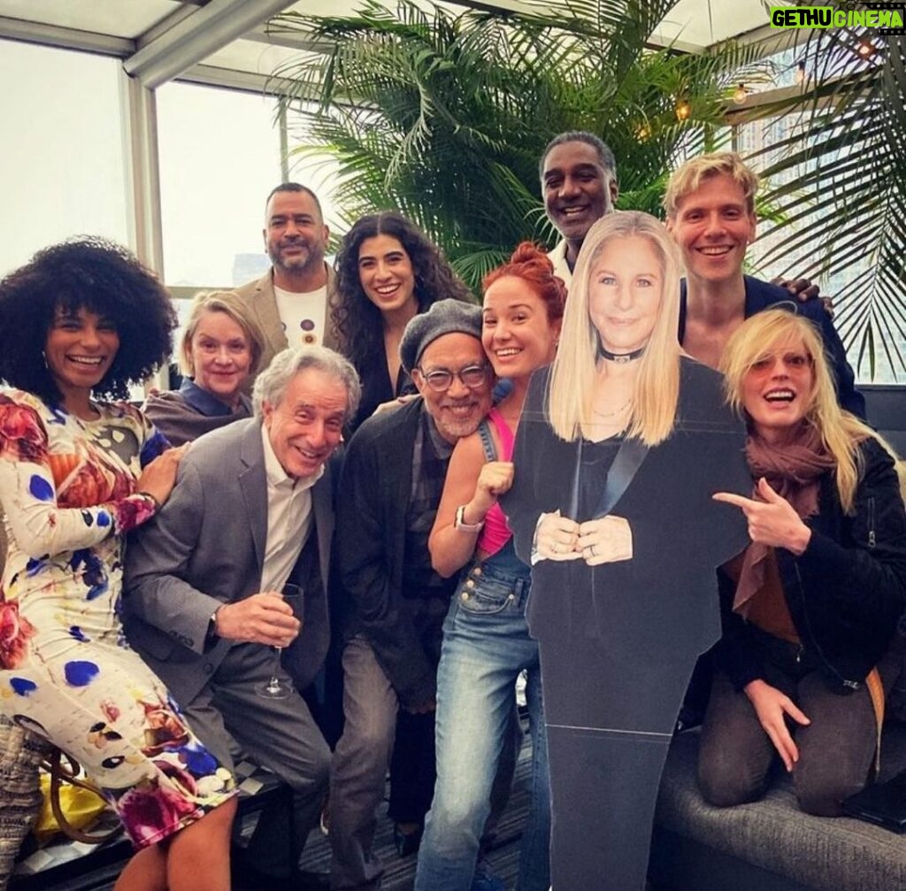 Sierra Boggess Instagram - I only have 29 minutes left of my 48 hours of @barbrastreisand memoir 😭 #throwbackthursday to the greatest surprise birthday party ever with some of my greatest friends on the frickin planet 🌍 and cardboard cutout guest of honor Manhattan, New York