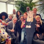 Sierra Boggess Instagram – I only have 29 minutes left of my 48 hours of @barbrastreisand memoir 😭 #throwbackthursday to the greatest surprise birthday party ever with some of my greatest friends on the frickin planet 🌍 and cardboard cutout guest of honor Manhattan, New York