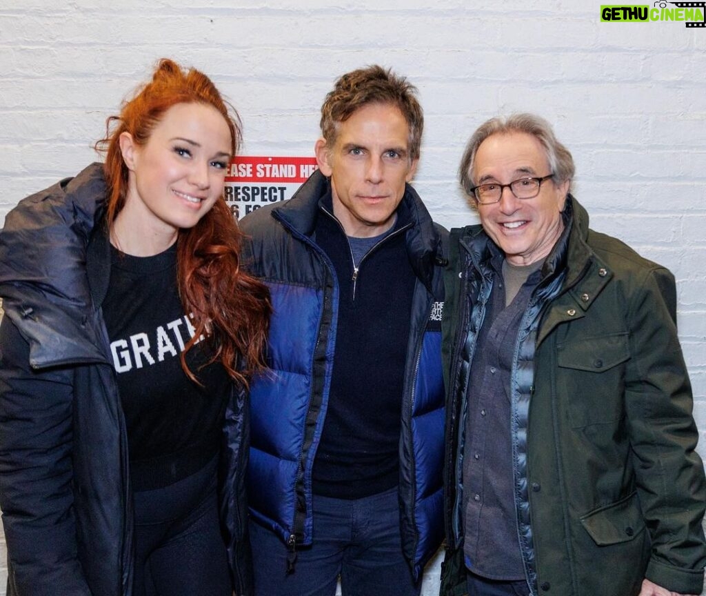 Sierra Boggess Instagram - Awesome having @benstiller at @harmonyanewmusical!! Thank you for coming to see us ♥️🥹 📷 @pault_studio