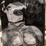 Simon Musk Instagram - Black and white portrait, courtesy of @mimishilling! #wwe #nxtuk #nxt #wrestling #artwork #ligero