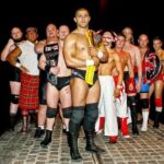 Simon Musk Instagram - Throwback Thursday: From early 2010, this was taken at an All-Star Wrestling show in Birkenhead. The story behind it is Brian Dixon had seen the Royal Rumble 2010 poster and wanted to do something similar. It took FOREVER to get this photo done because Brian was insistent on having it a certain way. So long in fact, the show started and the wrestlers in the first match were still being told to switch positions to try and get the photo perfect 😂 From left to right: Colossus Kennedy, Drew McDonald, American Avalanche, Ronnie Dynamite, Rampage Brown, myself, Dean Allmark, Robbie Brookside, James Mason, Nathan Cruz. #wwe #nxtuk #throwbackthursday #wrestling #allstar #photography #royalrumble #ligero #colossus #drewmcdonald #dynamite #rampage #deanallmark #brookside #jamesmason #nathancruz #avalanche