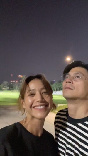 Siraphan Wattanajinda Instagram - ความสุขของฉัน… 💚 กับพ่อบ้านหน้านิ่ง🤣
